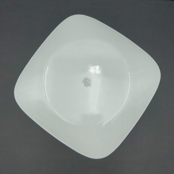 Corelle Pretty Pink Square Dinner Plates Corning White Plate Pink Flowers - Picture 5 of 6